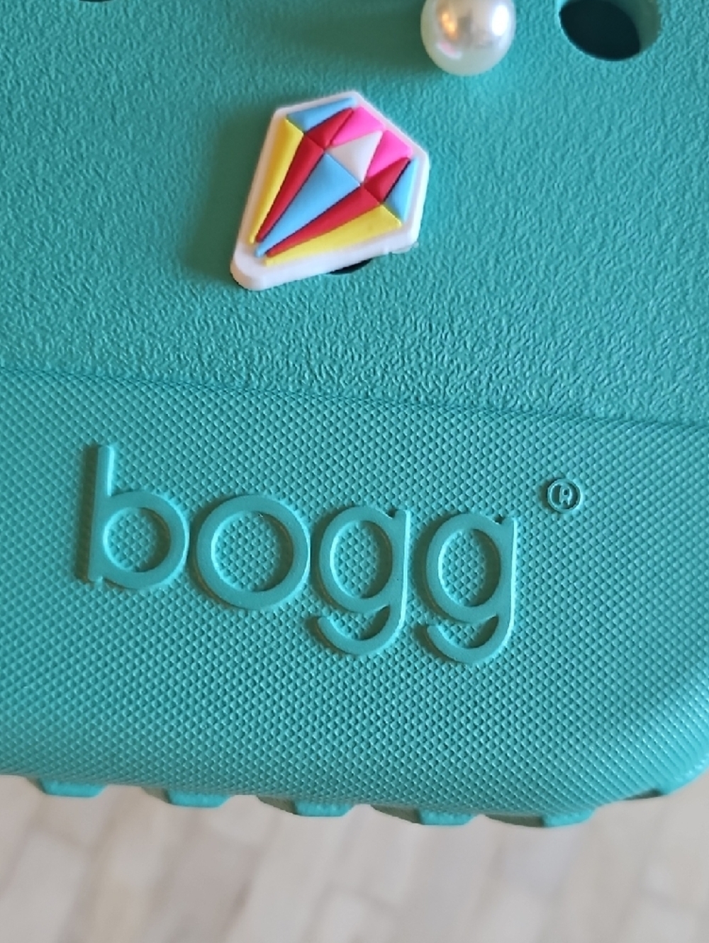 BOGG BAG Bitty Teal Mini Tote with Jibbitz Charms - Picture 2 of 4